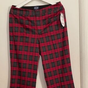 New Scoop Plaid Bootcut Pants